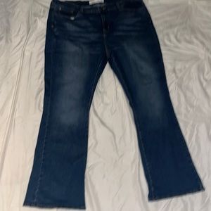 Women’s Levi’s Signature Dk Wash Stretch Mid Rise Bootcut Jeans Size 22 Medium